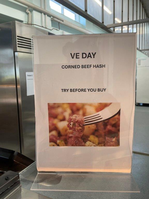 Image shows the Corn Beef Hash available in the Swan Cafe