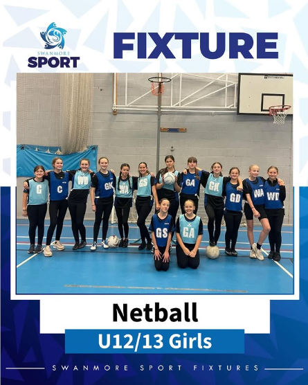 Image shows members of the under 12 and 13 netball teams who travelled to Crestwood School