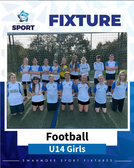 Image shows members of the U14 girls football team who played Henry Beaufort School