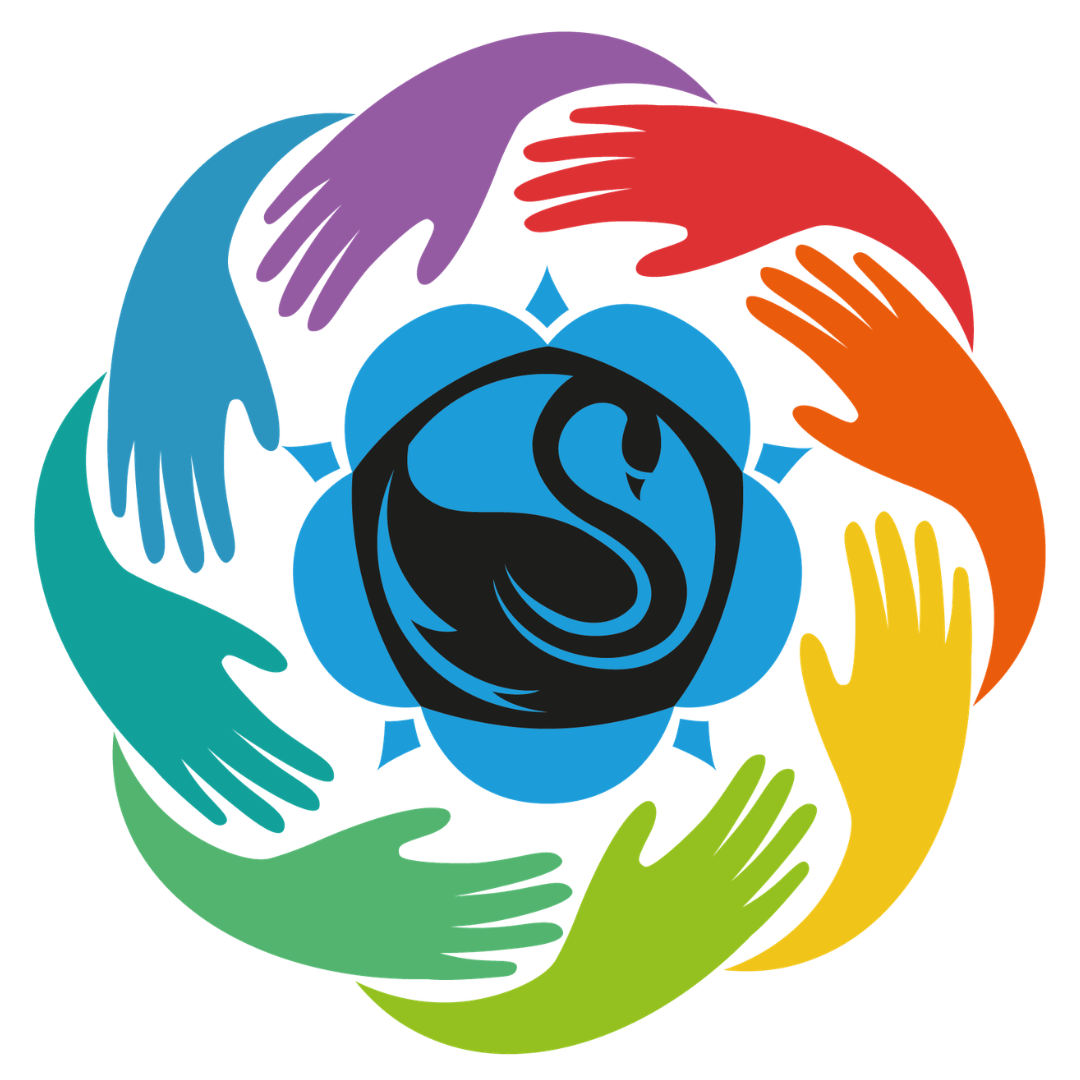 Swanmore College hands logo representing inclusion, community and belonging.