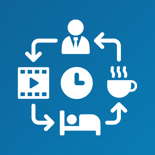 Image shows an icon representing routines