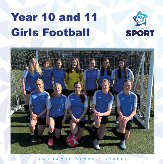 Image shows members of the year 10 and 11 girls' football team