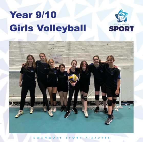 Image shows members of the year 9 and 10 girls volleyball team