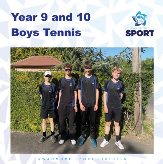 Image shows some of the members of the Year 9 and 10 boys' tennis team that played against Oaklands on Wednesday