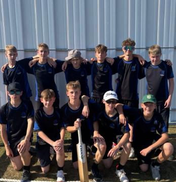 Image shows members of the Under 15 team for the league final against Westgate