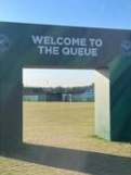 Image shows the entrance to The Queue at Wimbledon