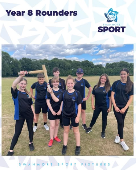 Image shows members of the Year 8 rounders club who played against Deer Park