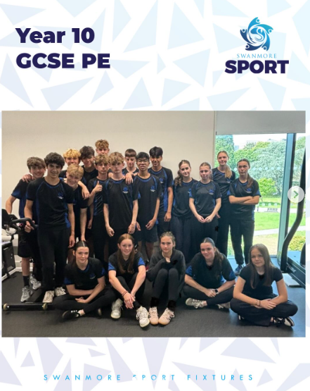 Image shows Year 10 GCSE PE pupils at Solent University