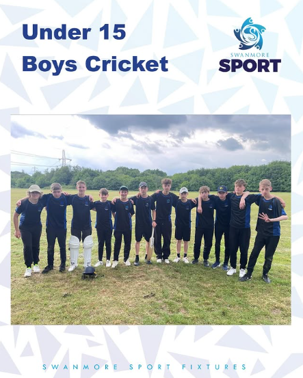 Image shows members of the Under 15 boys cricket team who played the island free school