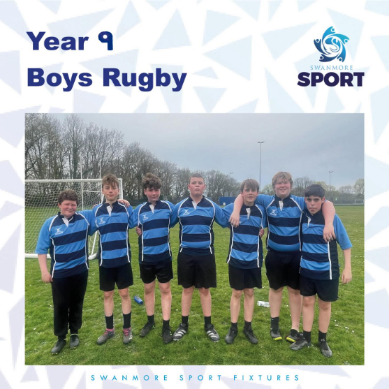 Image shows members of the year 9 boys' rugby team