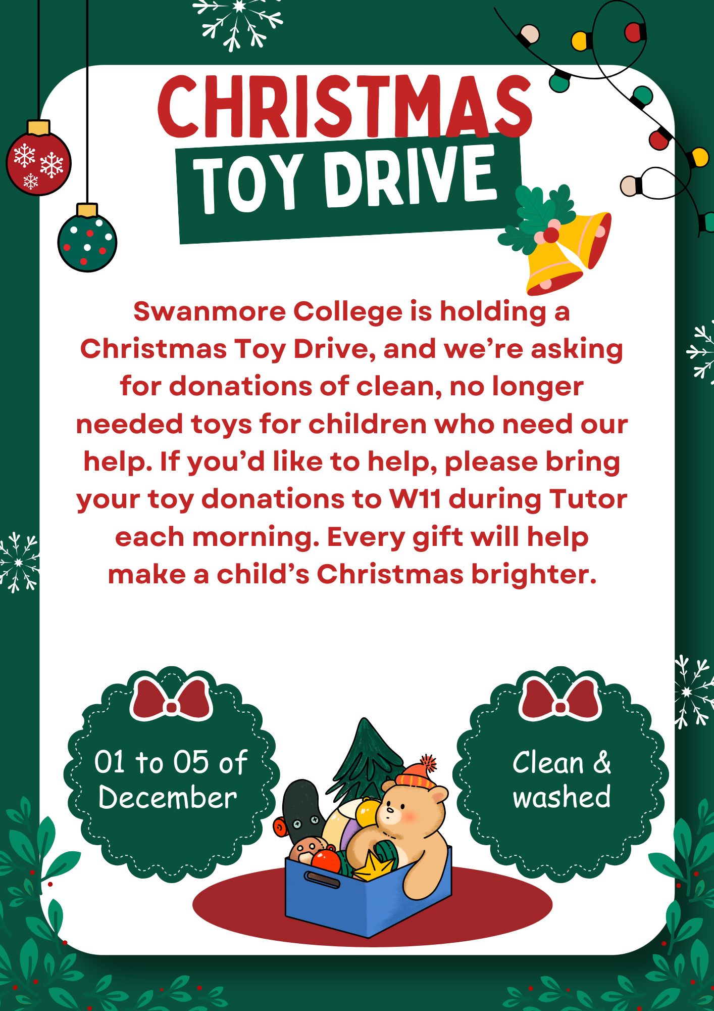 Image shows a festive background with details of the event - this is similar to the article above