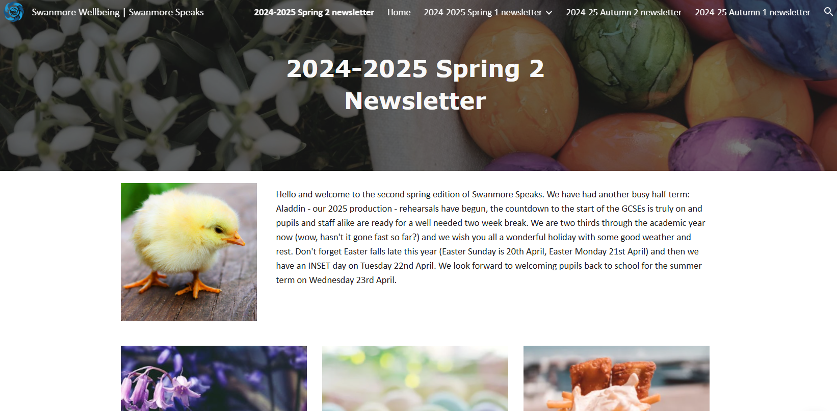 Image shows the new digital edition of Swanmore Speaks